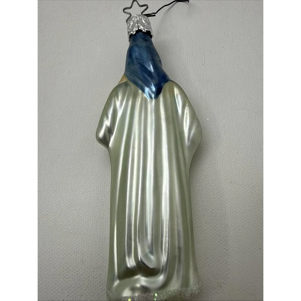 Inge Glas Madonna & Child‎ Christmas Ornament Star Cap Old World Christmas VTG